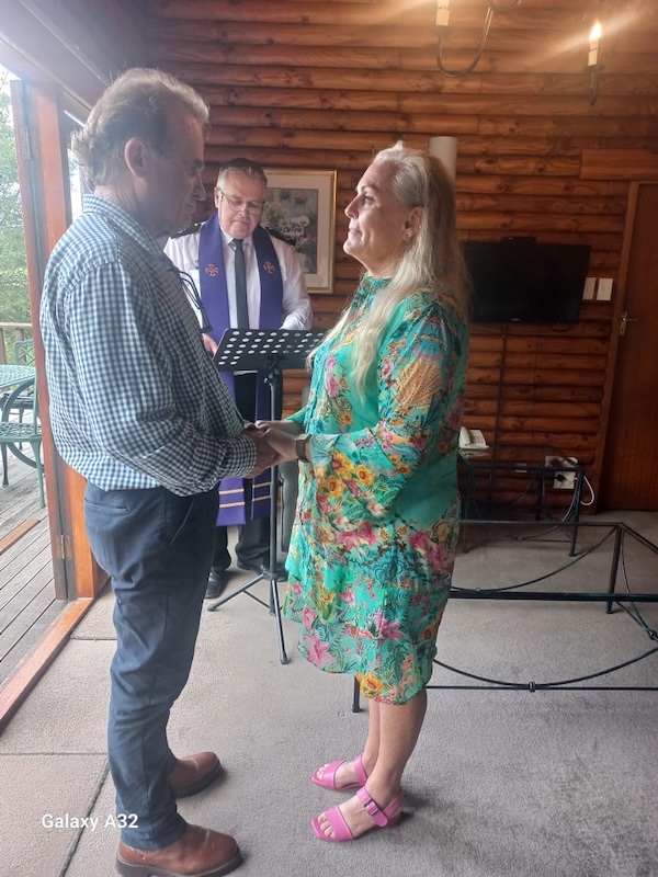 Wedding ceremony by Dr. Gerrit Rademeyer in Reddersburg