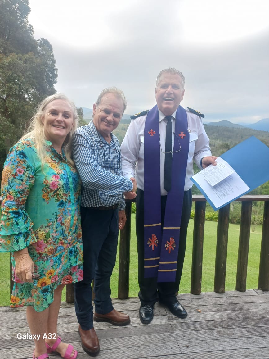 Wedding ceremony by Dr. Gerrit Rademeyer in Reddersburg