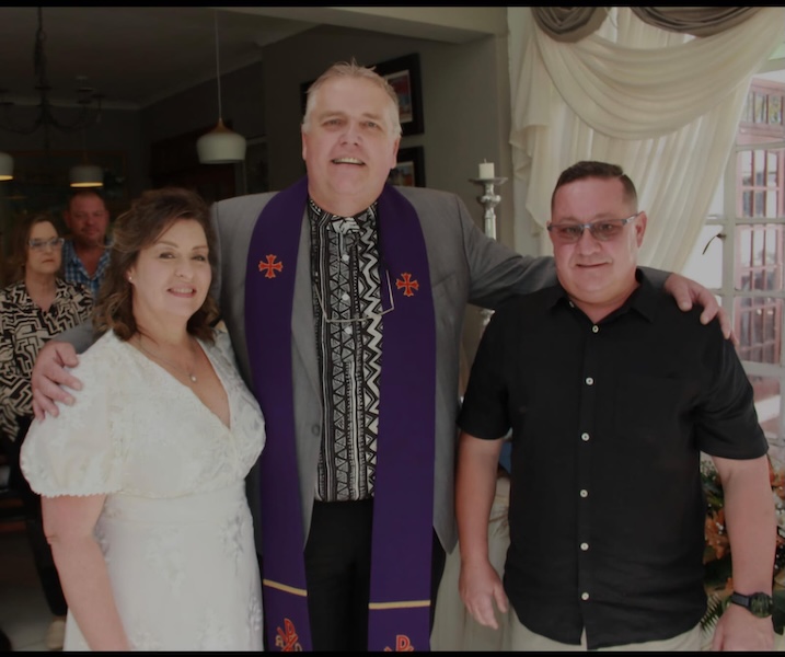Wedding ceremony by Dr. Gerrit Rademeyer in Reddersburg