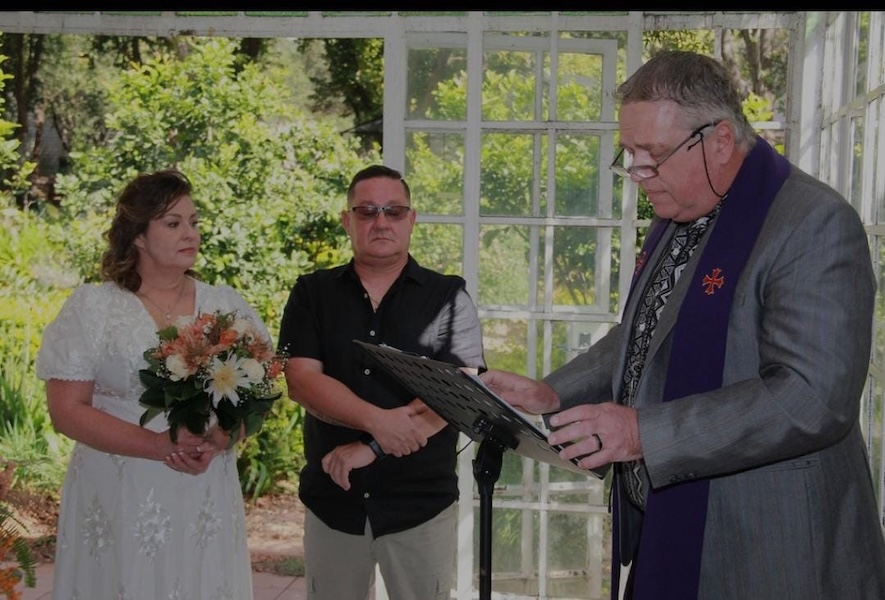 Wedding ceremony by Dr. Gerrit Rademeyer in Reddersburg
