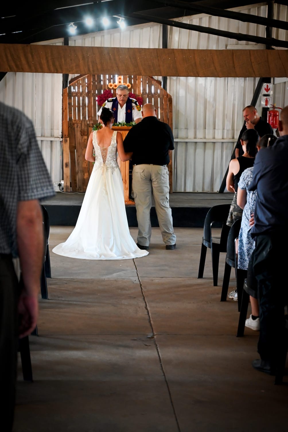 Wedding ceremony by Dr. Gerrit Rademeyer in Reddersburg