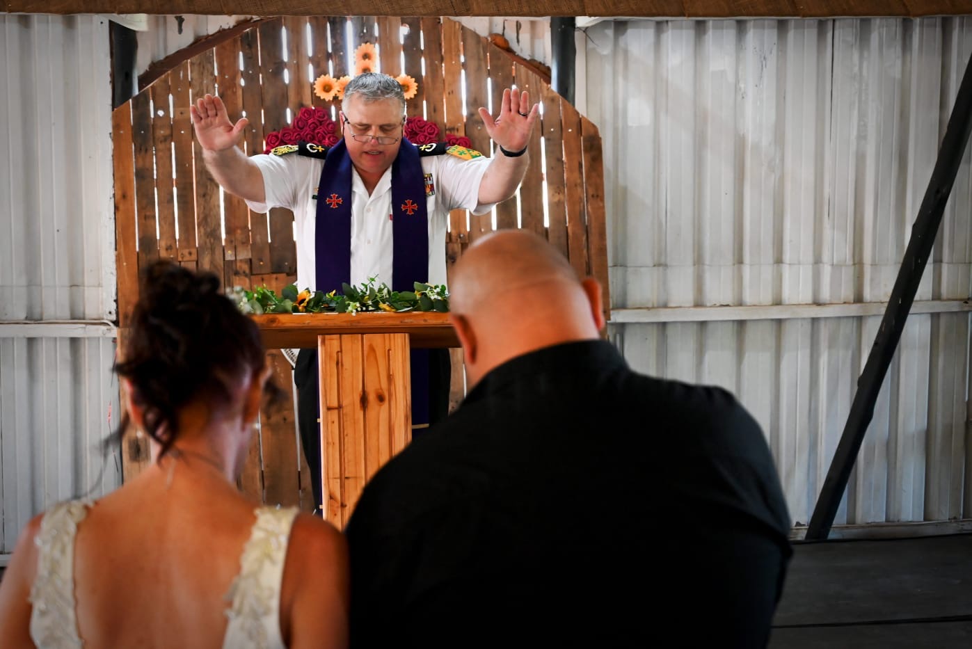 Wedding ceremony by Dr. Gerrit Rademeyer in Reddersburg